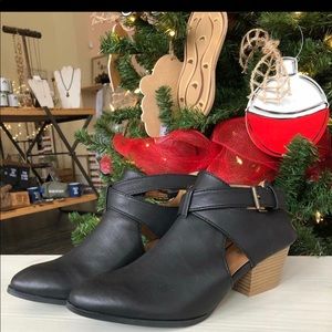 Black Qupid Booties Size 8